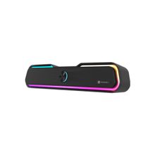 Portronics Decibel 22 10W Wireless Bluetooth Soundbar with RGB Light, 3.5 mm AUX Slot (Black)